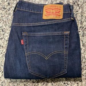 Mens Levi 36x34 Jeans Dark Wash